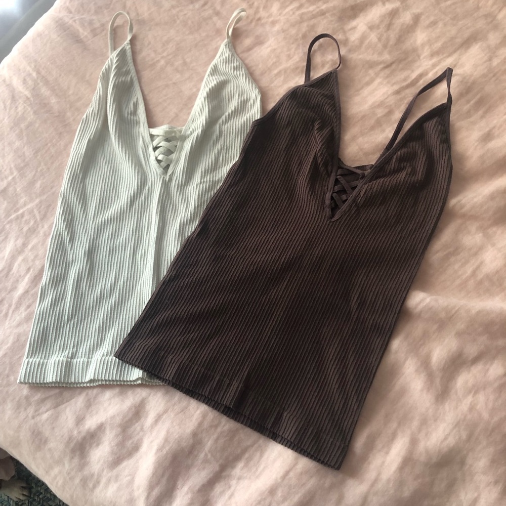 Free People Ribbed Camis